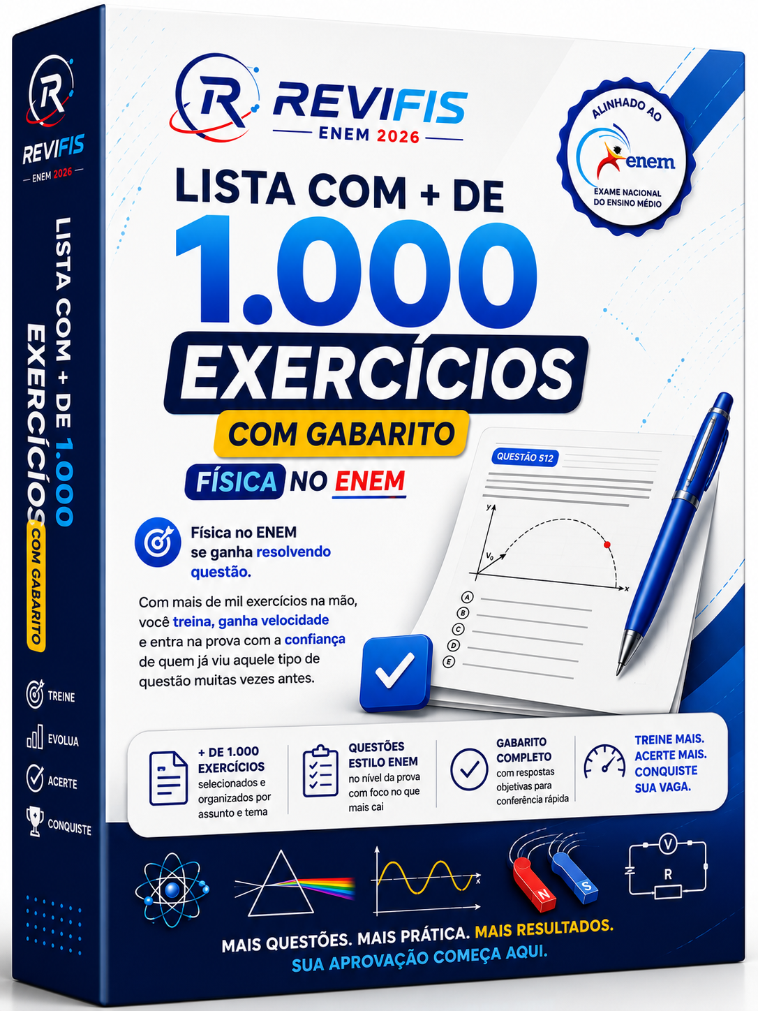 Lista com + de 1.000 exercícios com gabarito